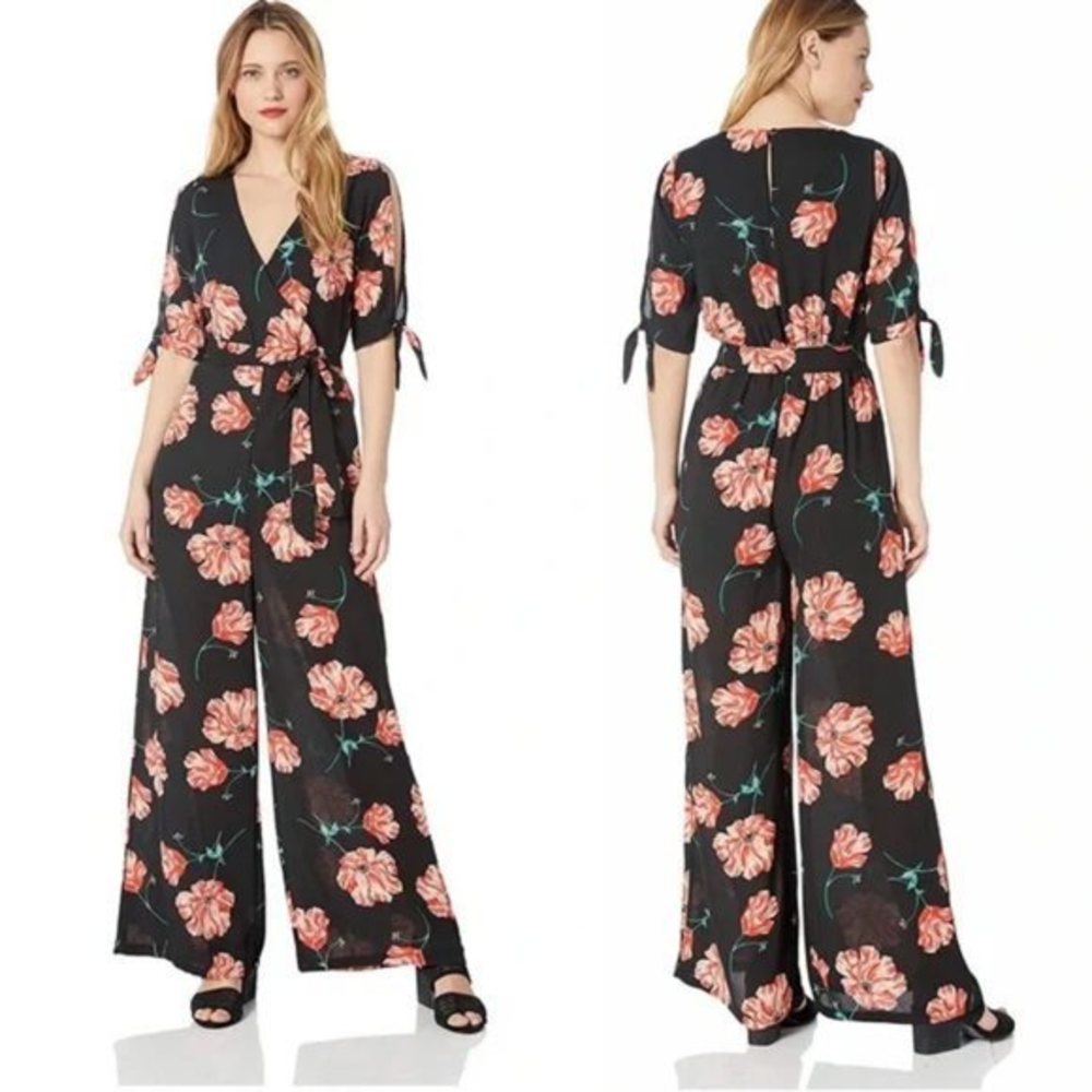 NWT Women's Jack BB Dakota‎ Do You Poppy Jumpsuit Size M Floral Boho Summer.